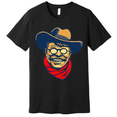 Teddy Roosevelt Rough Rider American National Parks Retro Premium T-Shirt