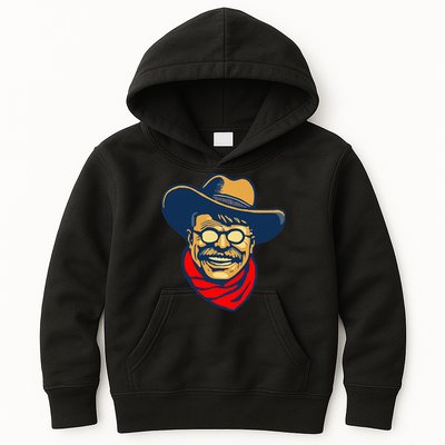 Teddy Roosevelt Rough Rider American National Parks Retro Kids Hoodie