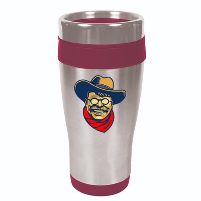 Teddy Roosevelt Rough Rider American National Parks Retro 16oz Travel Tumbler