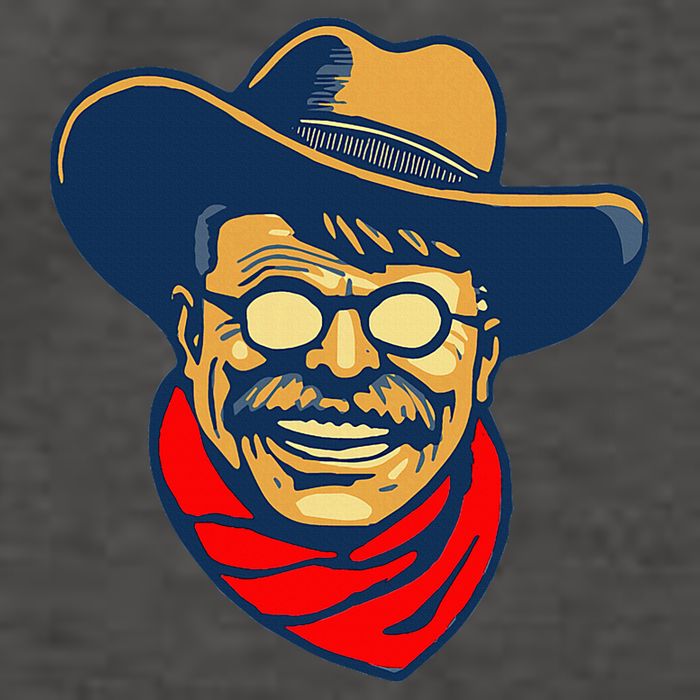 Teddy Roosevelt Rough Rider American National Parks Retro Vector Backpack