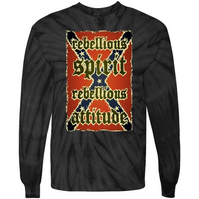 Texas Rebellious Spirit Attitude Tie-Dye Long Sleeve Shirt