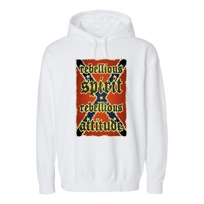 Texas Rebellious Spirit Attitude Garment-Dyed Fleece Hoodie