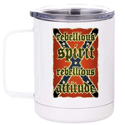 Texas Rebellious Spirit Attitude 12 oz Stainless Steel Tumbler Cup