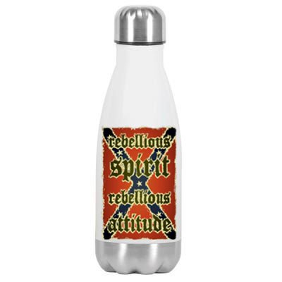 Texas Rebellious Spirit Attitude Stainless Steel Insulated Water Bottle