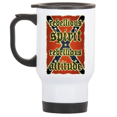 Texas Rebellious Spirit Attitude Stainless Steel Travel Mug