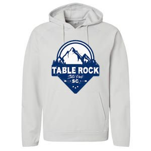 Table Rock State Park South Carolina Sc Vacation Mountain Performance Fleece Hoodie