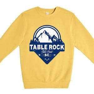 Table Rock State Park South Carolina Sc Vacation Mountain Premium Crewneck Sweatshirt