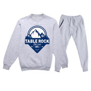 Table Rock State Park South Carolina Sc Vacation Mountain Premium Crewneck Sweatsuit Set