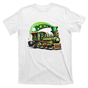 Train Railroad St Patricks Day Train T-Shirt