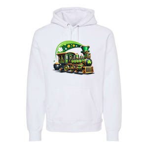 Train Railroad St Patricks Day Train Premium Hoodie