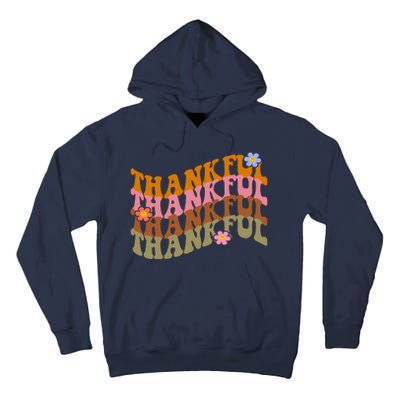 Thankful Retro Sunflower Cute Gift Tall Hoodie