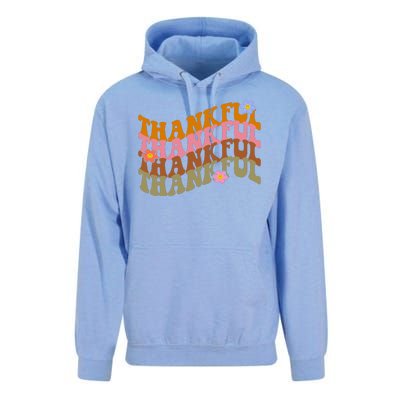 Thankful Retro Sunflower Cute Gift Unisex Surf Hoodie