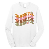 Thankful Retro Sunflower Cute Gift Long Sleeve Shirt