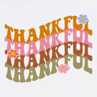 Thankful Retro Sunflower Cute Gift Sweatshirt