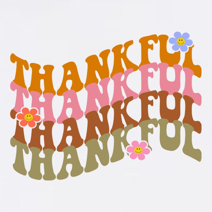 Thankful Retro Sunflower Cute Gift Sweatshirt