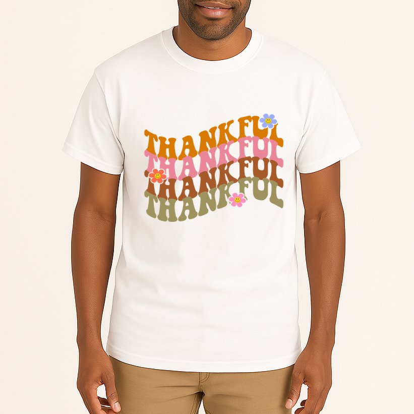 Thankful Retro Sunflower Cute Gift Tall T-Shirt