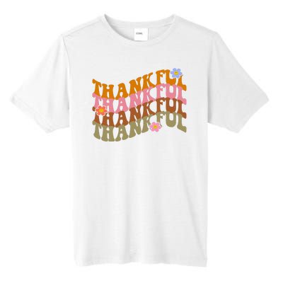 Thankful Retro Sunflower Cute Gift Tall Fusion ChromaSoft Performance T-Shirt