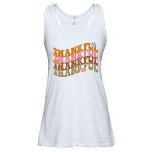 Thankful Retro Sunflower Cute Gift Ladies Essential Flowy Tank