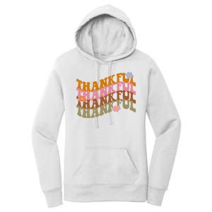 Thankful Retro Sunflower Cute Gift Women's Pullover Hoodie