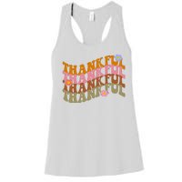 Thankful Retro Sunflower Cute Gift Women's Racerback Tank