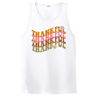 Thankful Retro Sunflower Cute Gift PosiCharge Competitor Tank