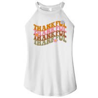 Thankful Retro Sunflower Cute Gift Women's Perfect Tri Rocker Tank