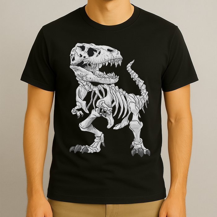 T Rex Skeleton Dino Bones Paleontologist Fossil Dinosaur T-Shirt
