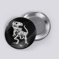 T Rex Skeleton Dino Bones Paleontologist Fossil Dinosaur Button