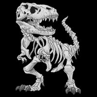 T Rex Skeleton Dino Bones Paleontologist Fossil Dinosaur Drawstring Bag