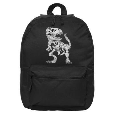 T Rex Skeleton Dino Bones Paleontologist Fossil Dinosaur 16 in Basic Backpack