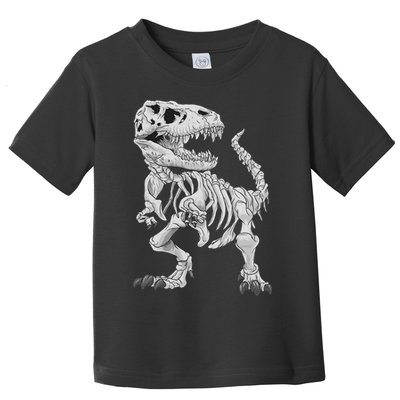 T Rex Skeleton Dino Bones Paleontologist Fossil Dinosaur Toddler T-Shirt