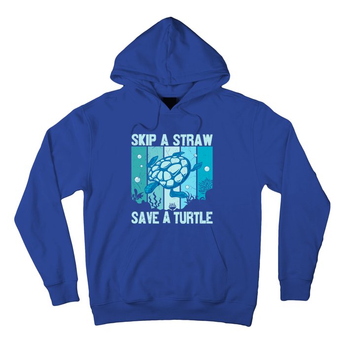 Turtle Rescue Skip A Straw Save A Turtle Gift Hoodie