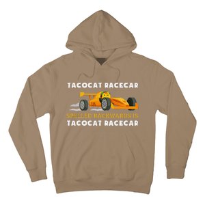 Tacocat Racecar Spelled Backwards Funny Taco Cat Lovers Hoodie