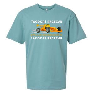 Tacocat Racecar Spelled Backwards Funny Taco Cat Lovers Sueded Cloud Jersey T-Shirt