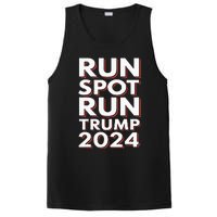 Trump Run Spot Run Funny Trump 2024 Merchandise PosiCharge Competitor Tank