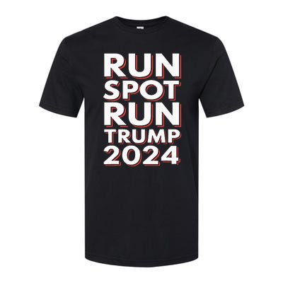 Trump Run Spot Run Funny Trump 2024 Merchandise Softstyle® CVC T-Shirt