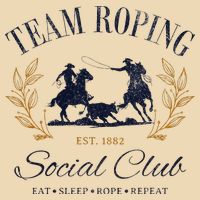 Team Roping Social Club Eat Sleep Rope Texas Rodeo Zip Tote Bag