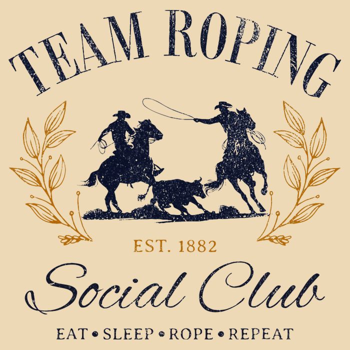 Team Roping Social Club Eat Sleep Rope Texas Rodeo Zip Tote Bag