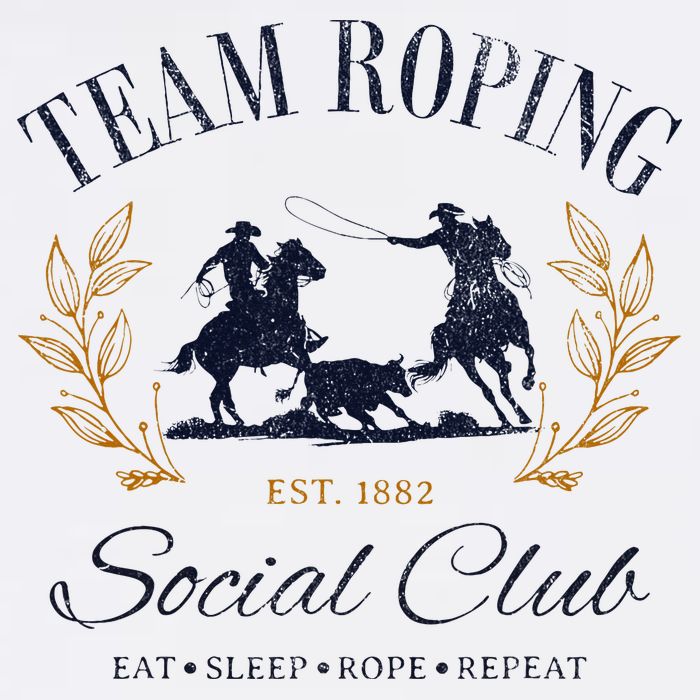Team Roping Social Club Eat Sleep Rope Texas Rodeo Doggie Tank