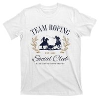 Team Roping Social Club Eat Sleep Rope Texas Rodeo T-Shirt