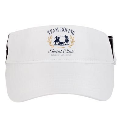 Team Roping Social Club Eat Sleep Rope Texas Rodeo Adult Drive Performance Visor