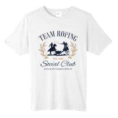 Team Roping Social Club Eat Sleep Rope Texas Rodeo Tall Fusion ChromaSoft Performance T-Shirt