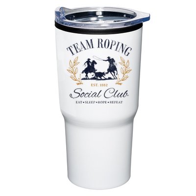Team Roping Social Club Eat Sleep Rope Texas Rodeo Tumbler