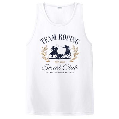 Team Roping Social Club Eat Sleep Rope Texas Rodeo PosiCharge Competitor Tank