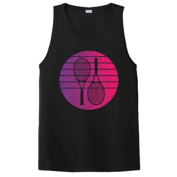 Tennis Retro Style Vintage PosiCharge Competitor Tank