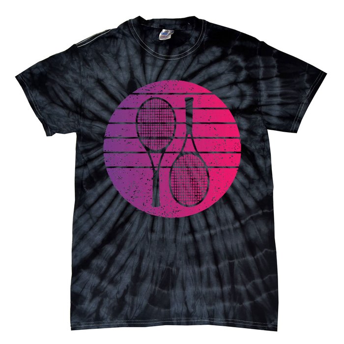 Tennis Retro Style Vintage Tie-Dye T-Shirt