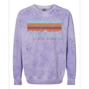 Table Rock State Park South Carolina Retro Cool Colorblast Crewneck Sweatshirt