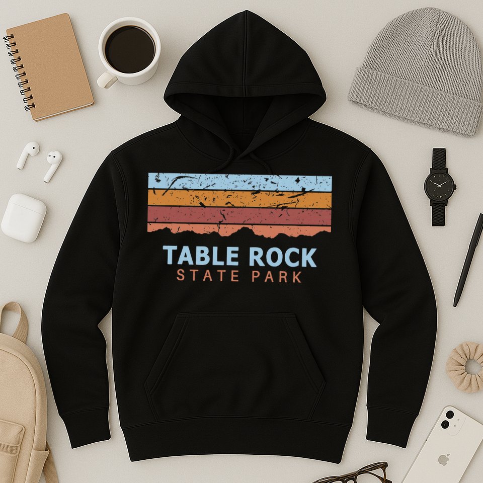 Table Rock State Park South Carolina Retro Cool Hoodie