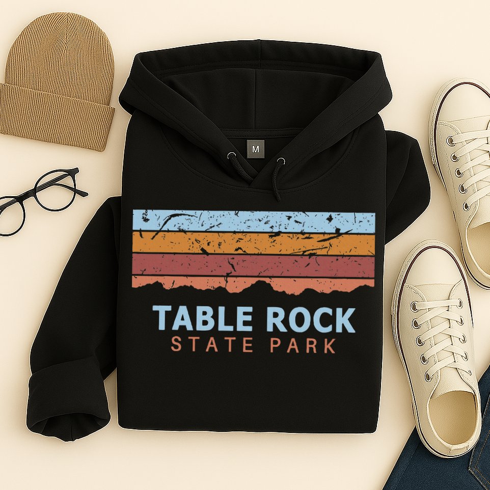 Table Rock State Park South Carolina Retro Cool Hoodie