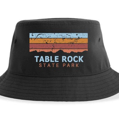 Table Rock State Park South Carolina Retro Cool Sustainable Bucket Hat